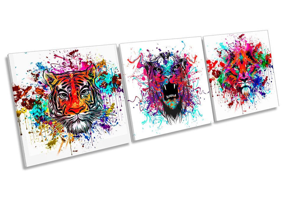 Big Cats Modern Explosion Multi-Coloured