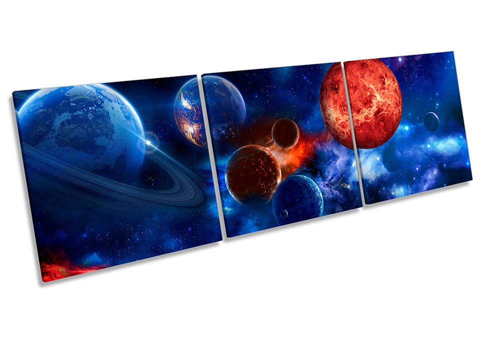 Planets Solar System Space Multi-Coloured