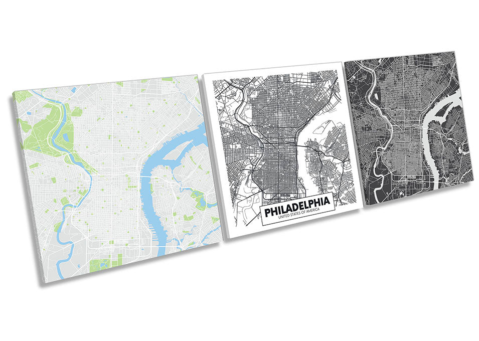 Philadelphia City Map Set