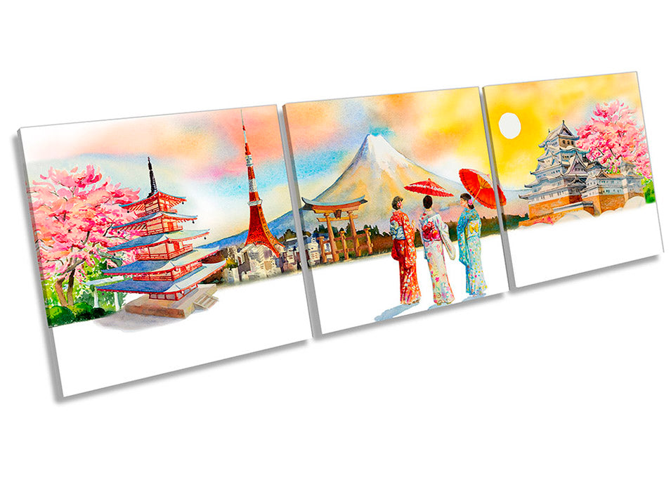 Japan Famous Landmarks Asia Multi-Coloured