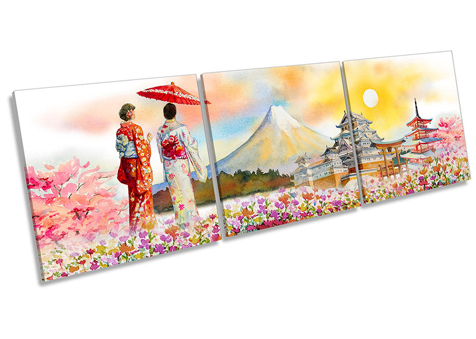 Japanese Landscape Japan Multi-Coloured