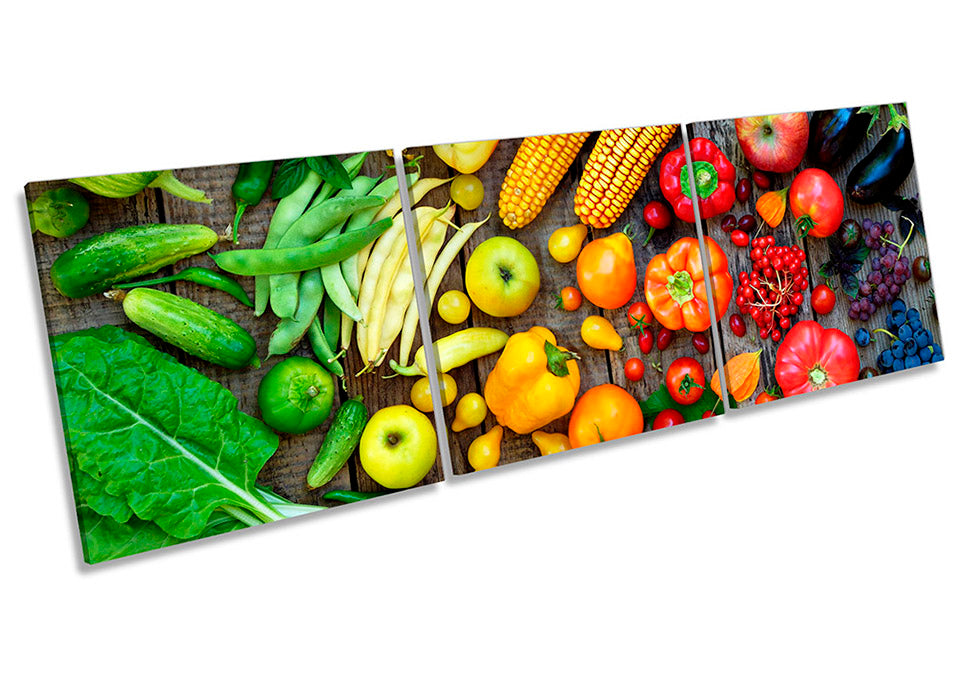 Fruit & Vegetables Kitchen Multi-Coloured