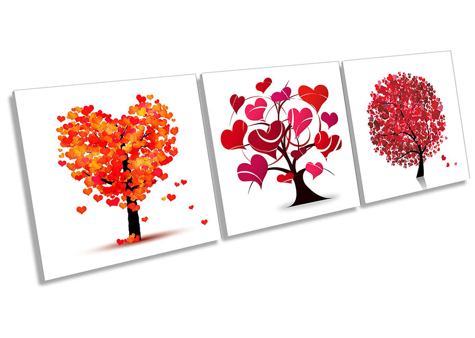 Love Heart Trees Set