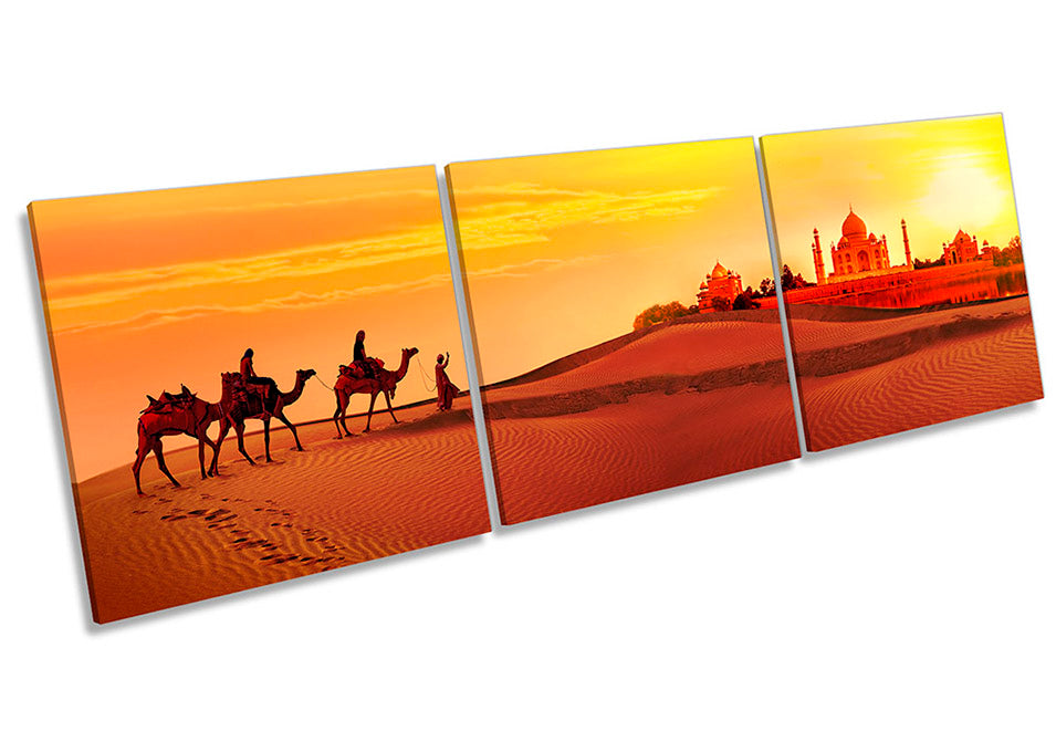 Taj Mahal Sunset Desert Orange
