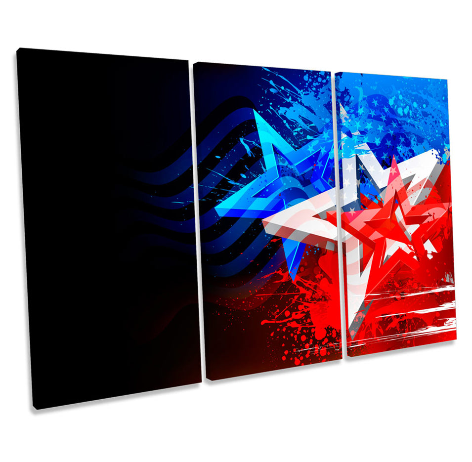 Abstract Stars Stripes American Flag