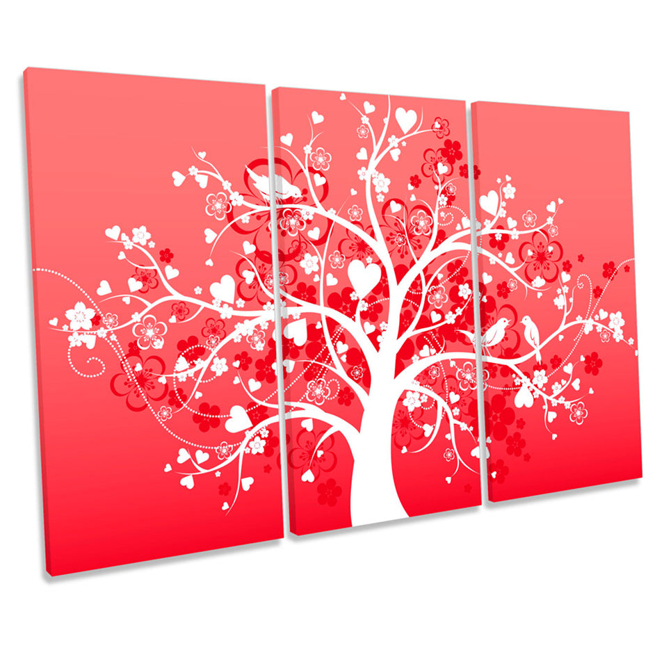 Floral Modern Tree Red