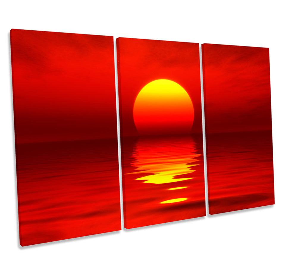 Red Sunset Seascape