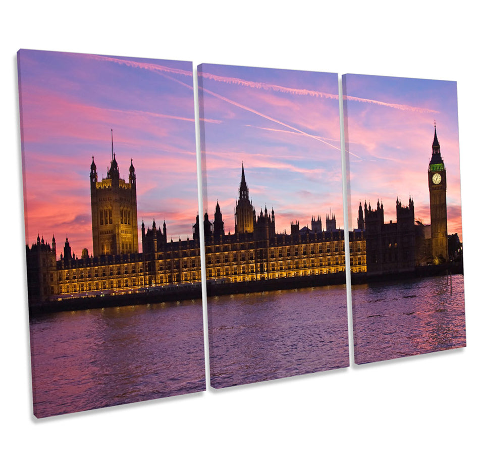 London Houses Parliament Sunset