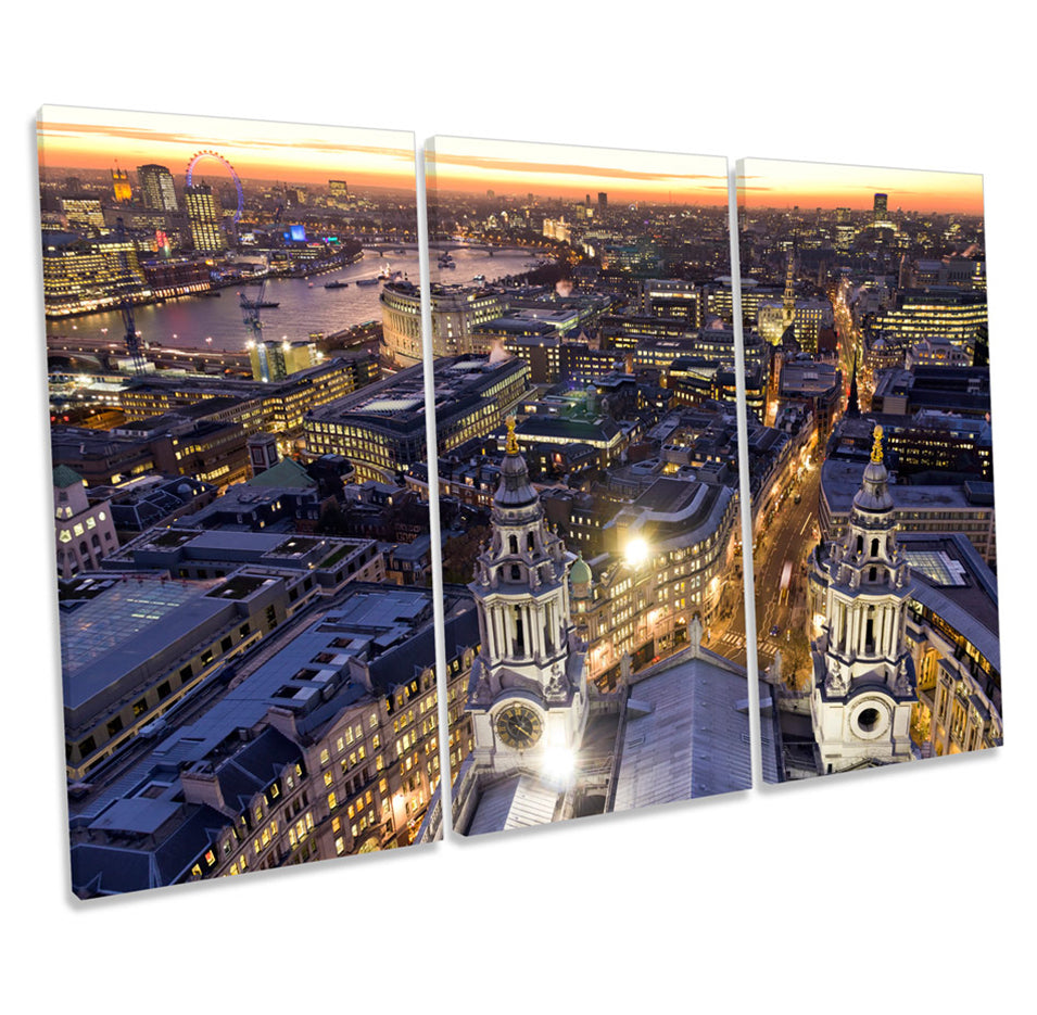 London City Sunset Aerial