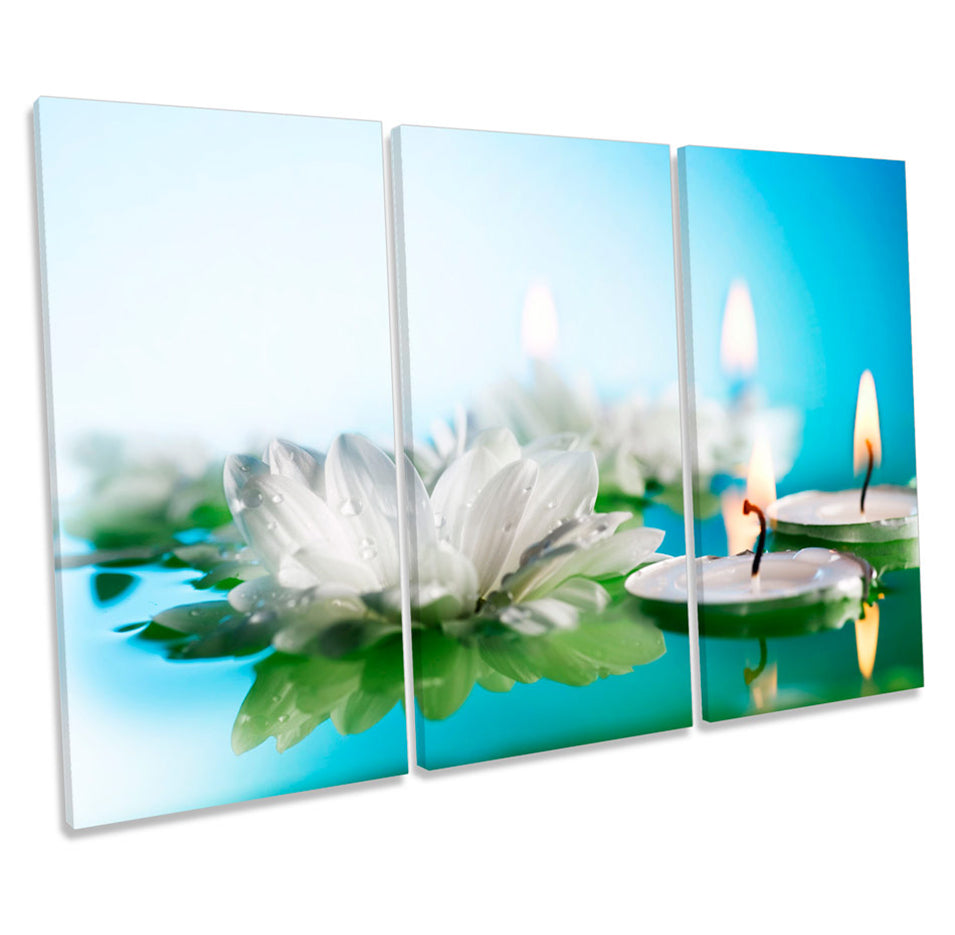 Water Lily Candle Floral