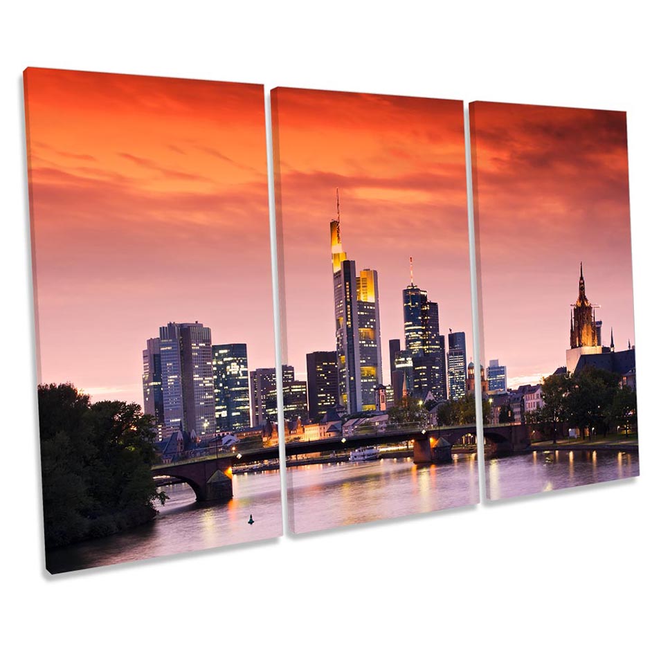 Frankfurt Skyline Sunset