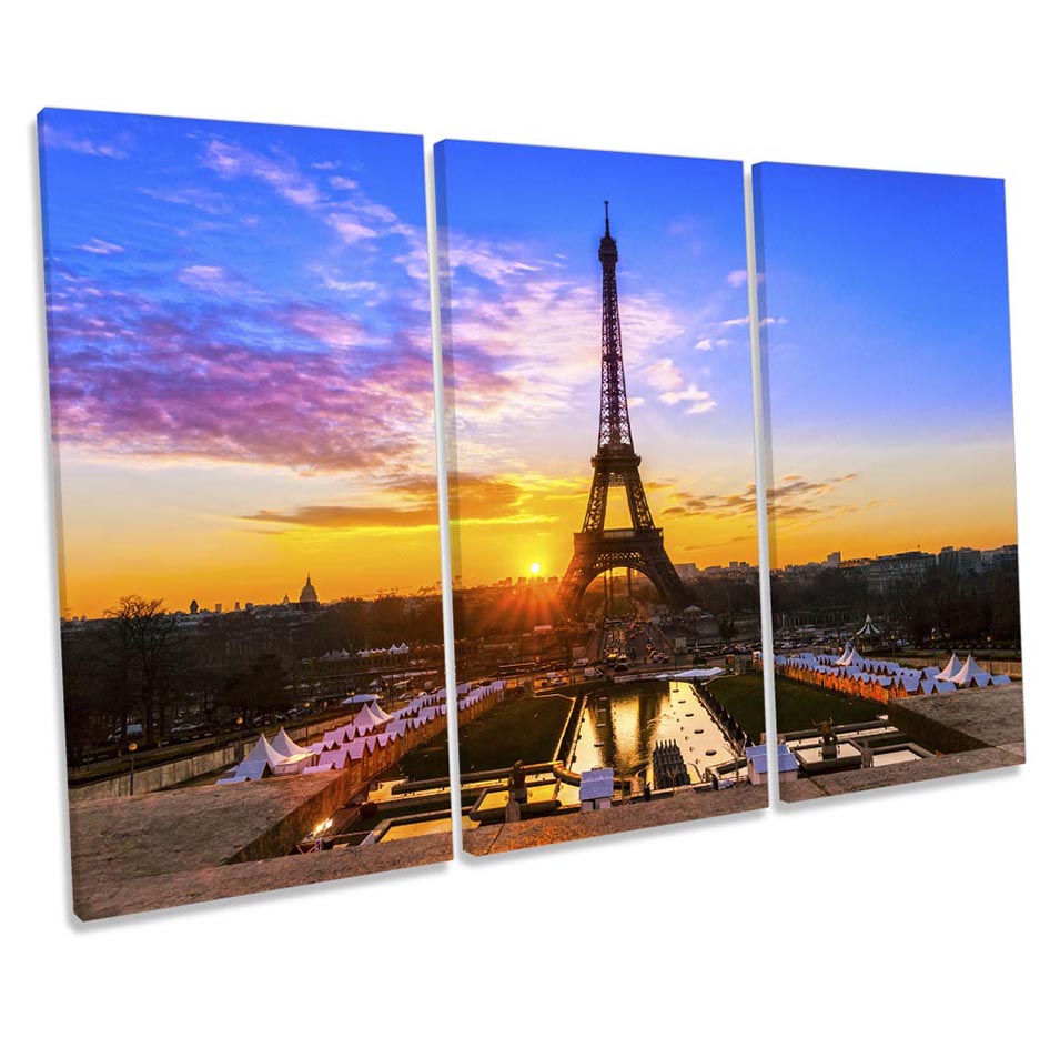 Sunset Eiffel Tower Paris