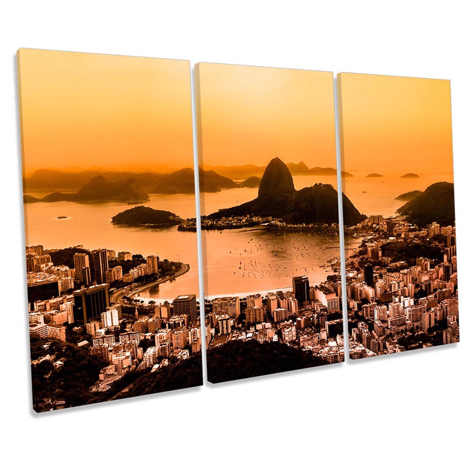 Rio De Janeiro Orange Sunset