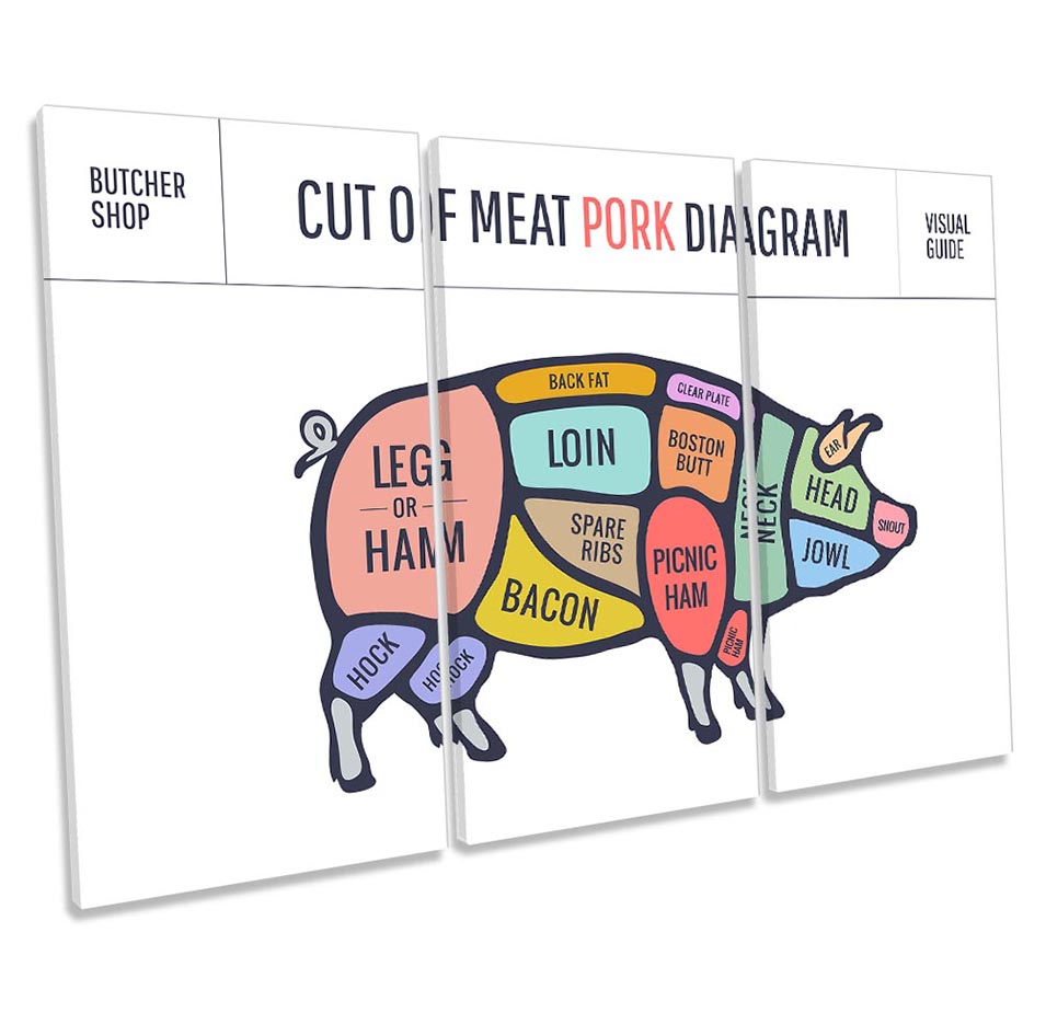 Pork Pig Butcher Cuts