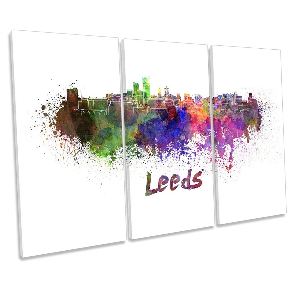 Leeds Watercolour Skyline