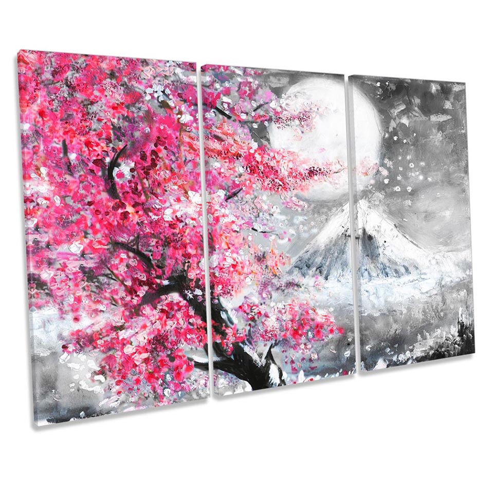 Japan Pink Blossom Landscape