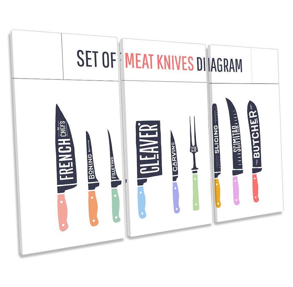 Meat Knives Butcher Shop Kitchen