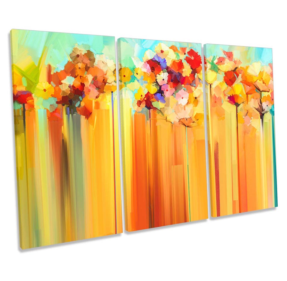 Abstract Floral Orange Blossom