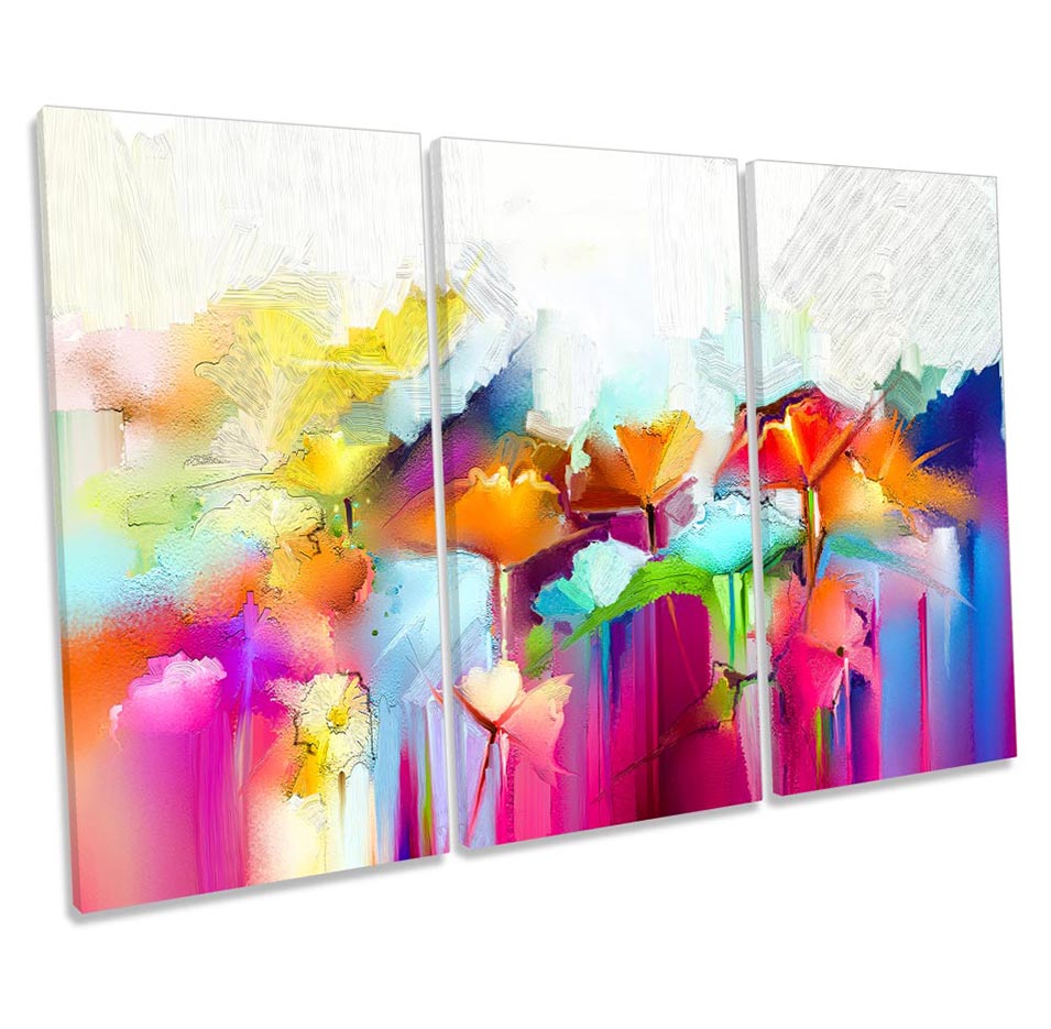 Abstract Floral Rainbow
