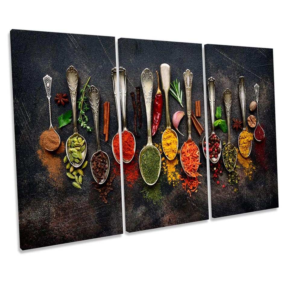 Spoons Spices Kitchen Modern Multi-Coloured