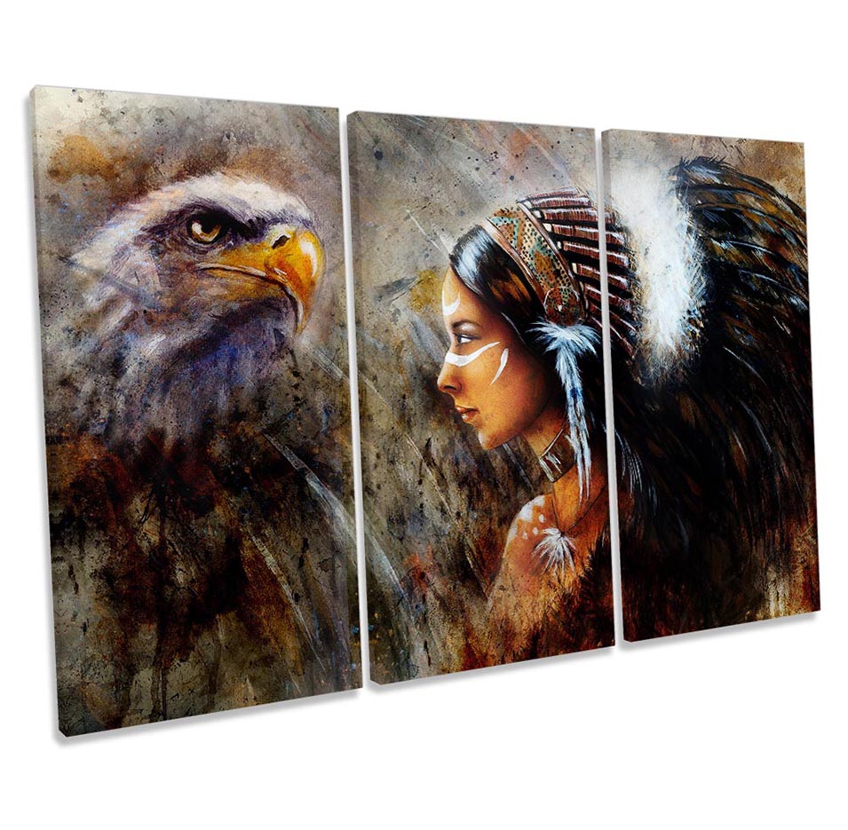Eagle Hawk Tribal Headdress Brown