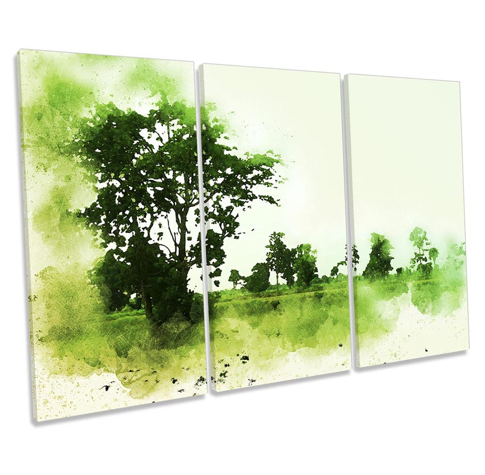 Abstract Landscape Trees Green