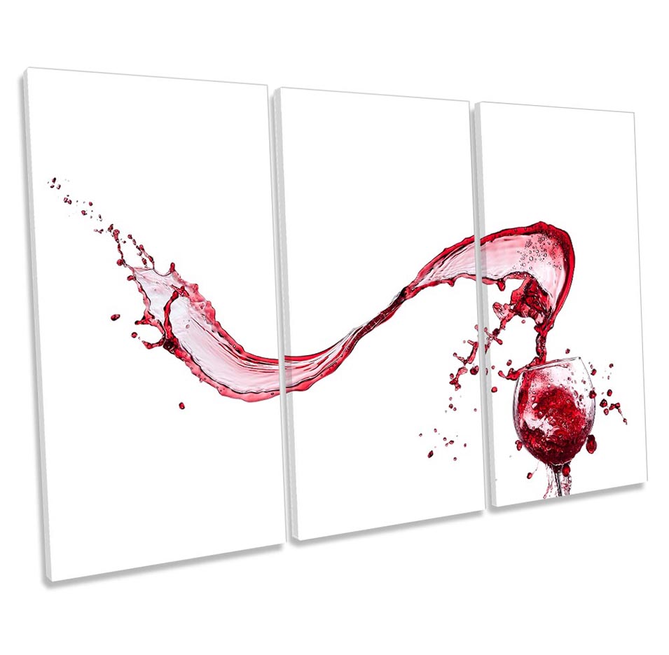 Wine Kitchen Splash Glass Red