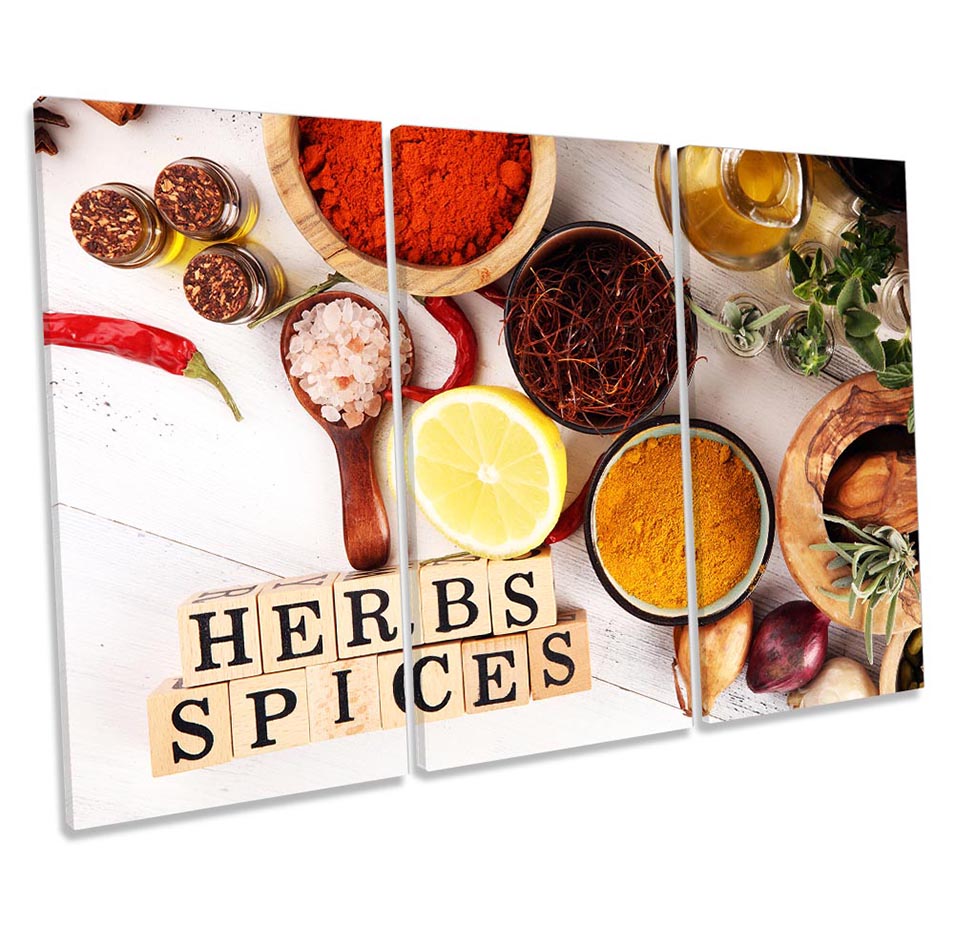 Herbs Spice Café Kitchen Multi-Coloured