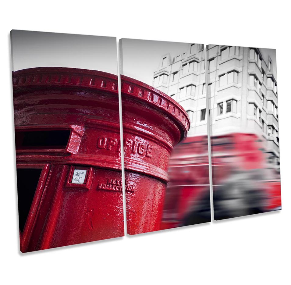 Iconic London Letterbox Red