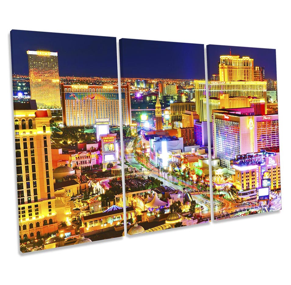 las Vegas Strip Skyline City Multi-Coloured