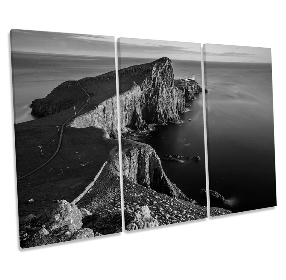 Neist Point Lighthouse Isle of Skye Black & White