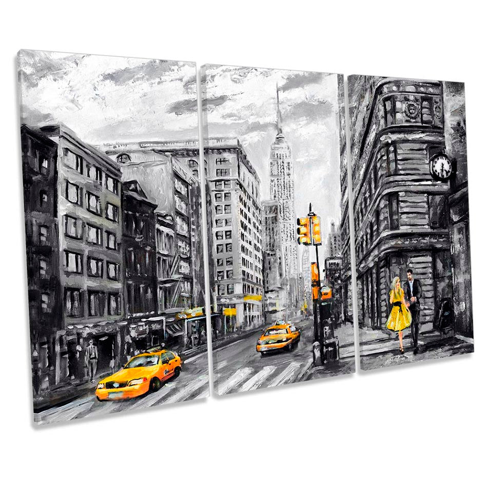 New York City Taxi Cabs Grey