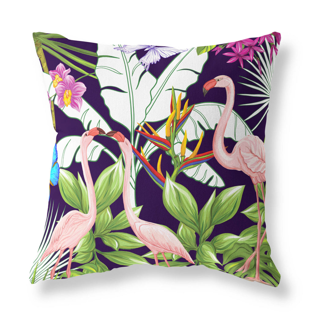 Pink Tropical Birds Floral