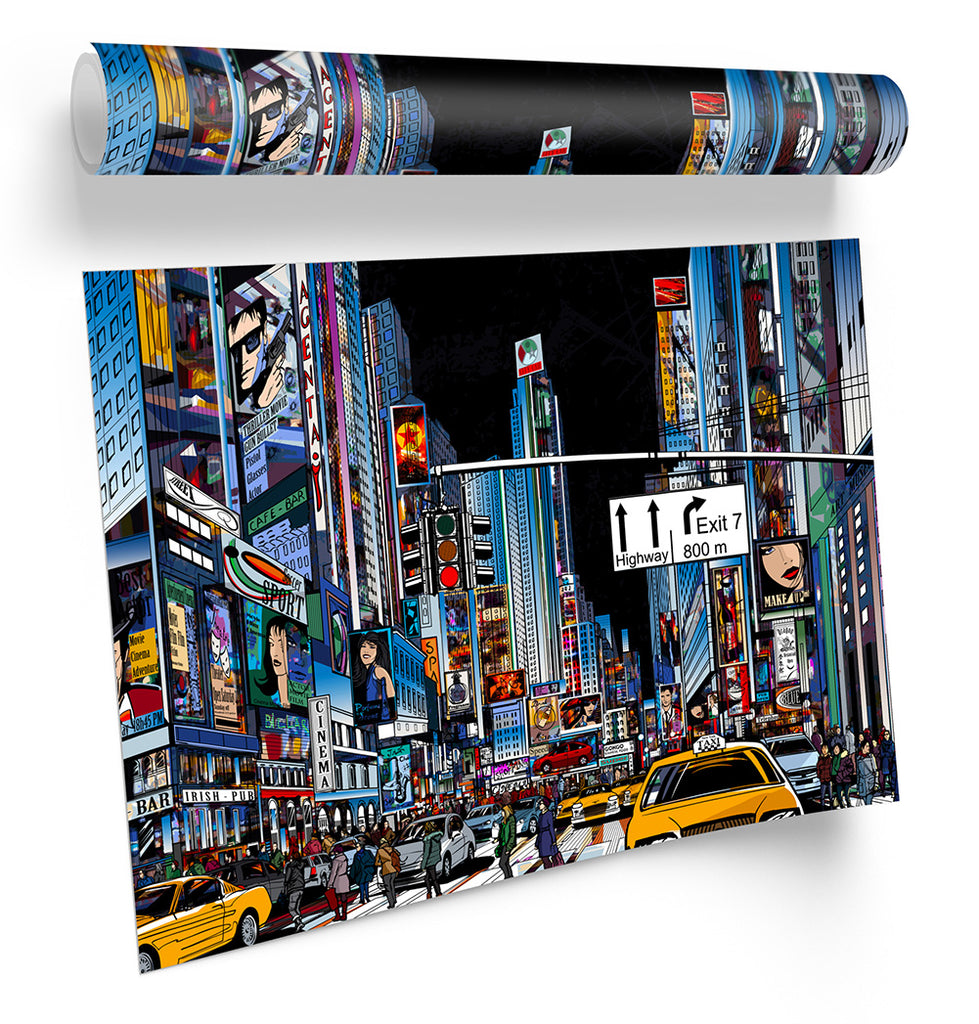 Times Square New York City Framed