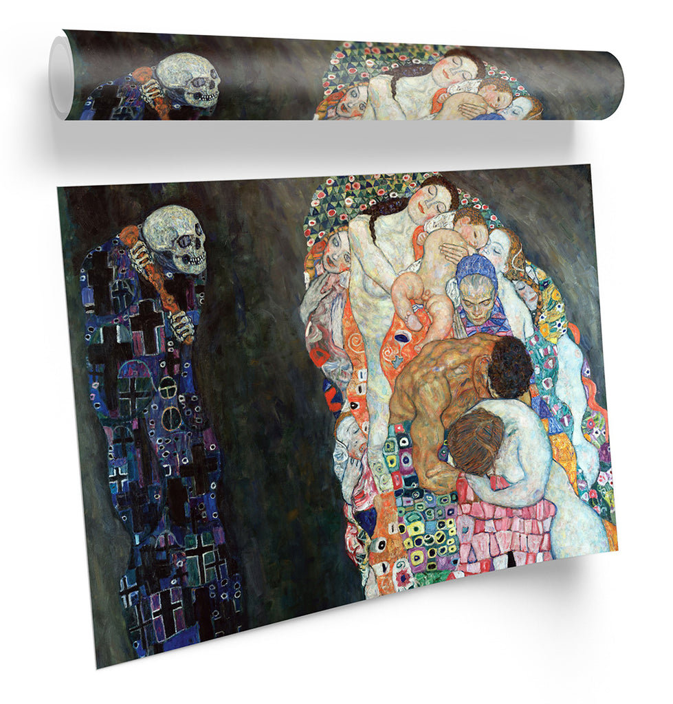 Gustav Klimt Death And Life Framed