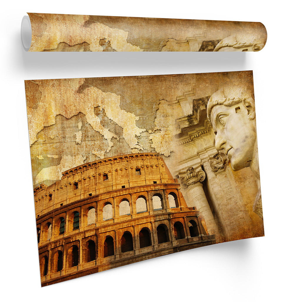 Rome Italy Landmarks Framed