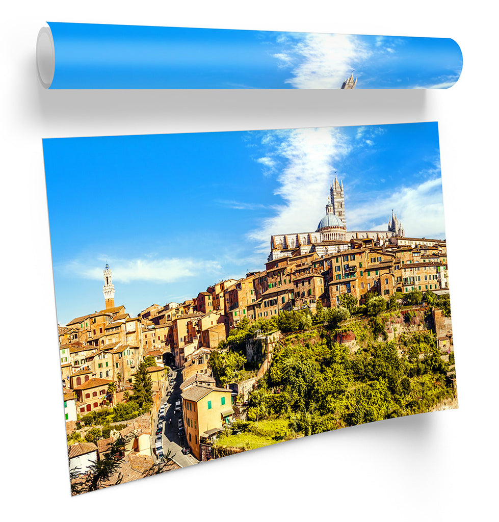 Tuscany Italy Cityscape Framed