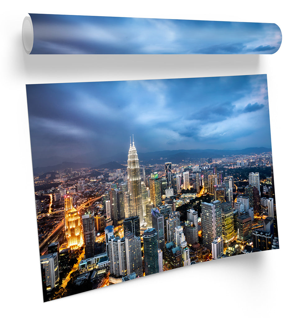 Kuala Lumpur Malaysia Framed