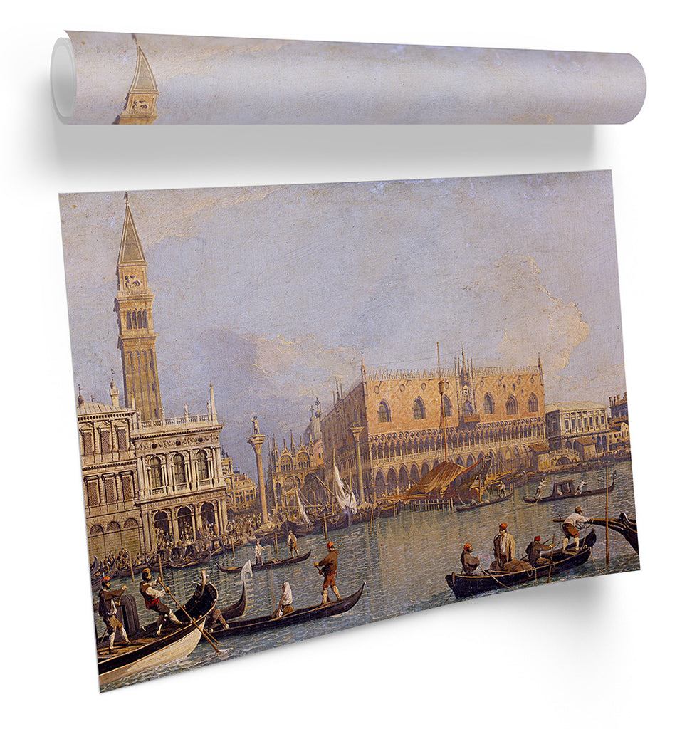 Canaletto View of the Ducal Palace in Venice Framed