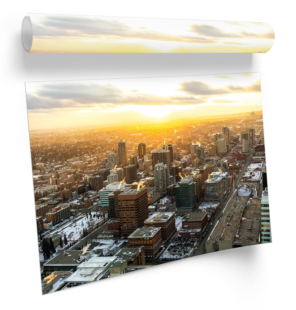 Calgary Canada City Framed