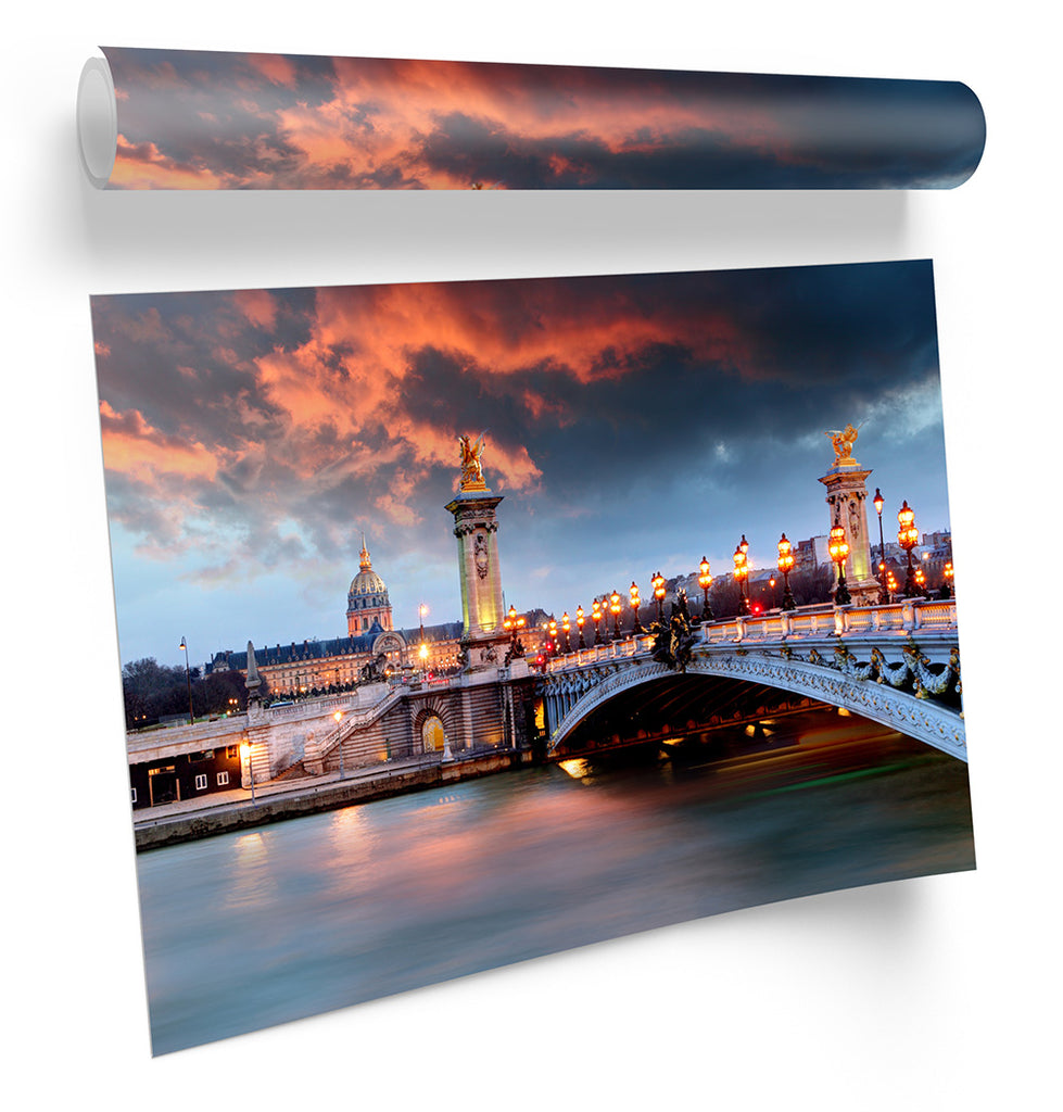 Pont Alexandre Bridge Paris Framed