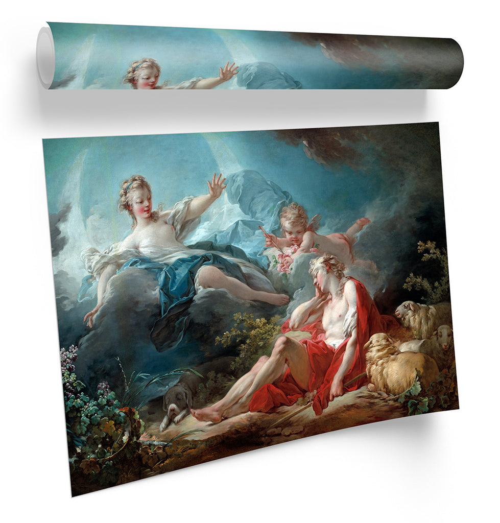 Jean-Honore Fragonard Diana And Endymion Framed