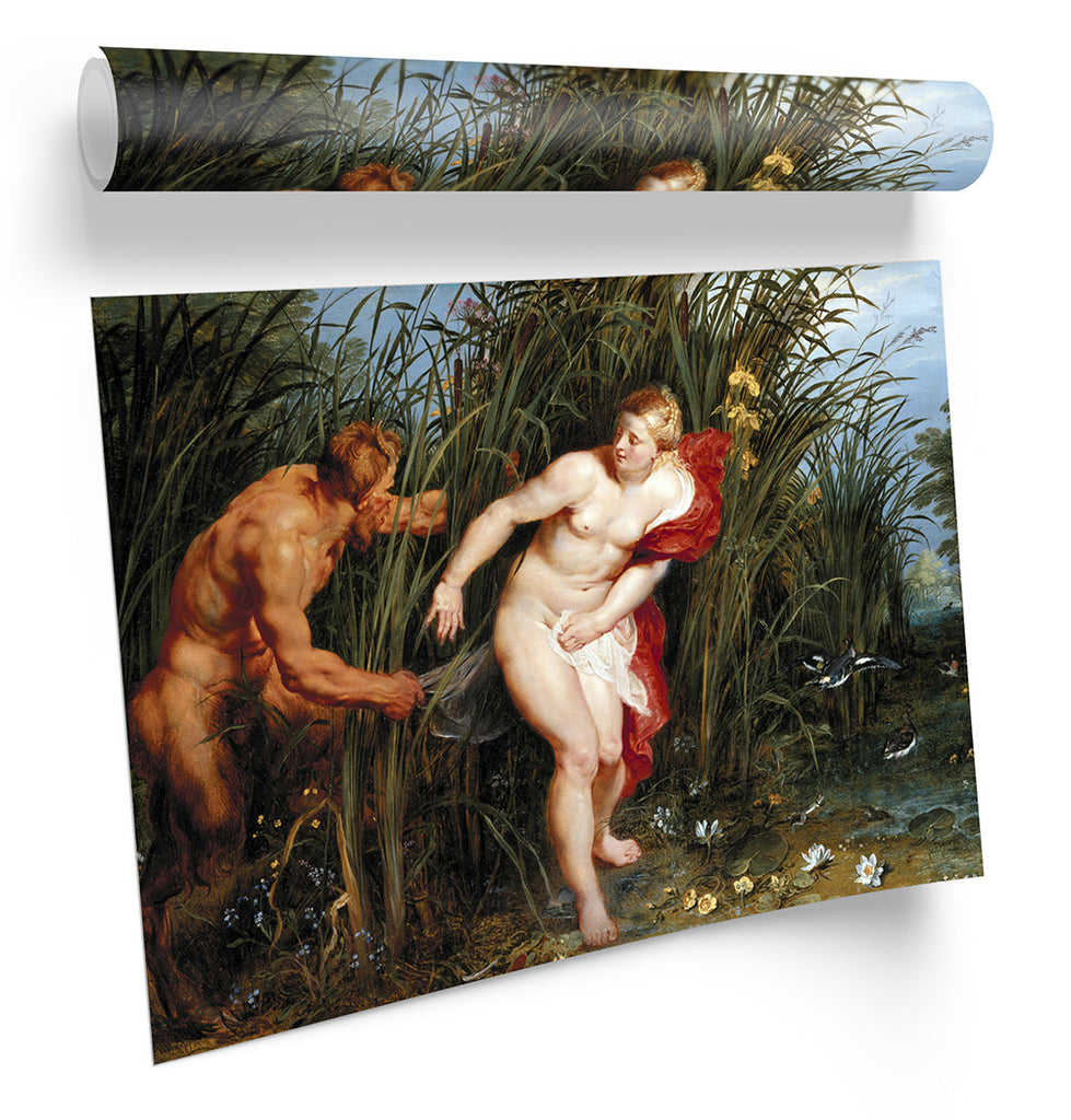 Peter Paul Rubens Pan And Syrinx Framed