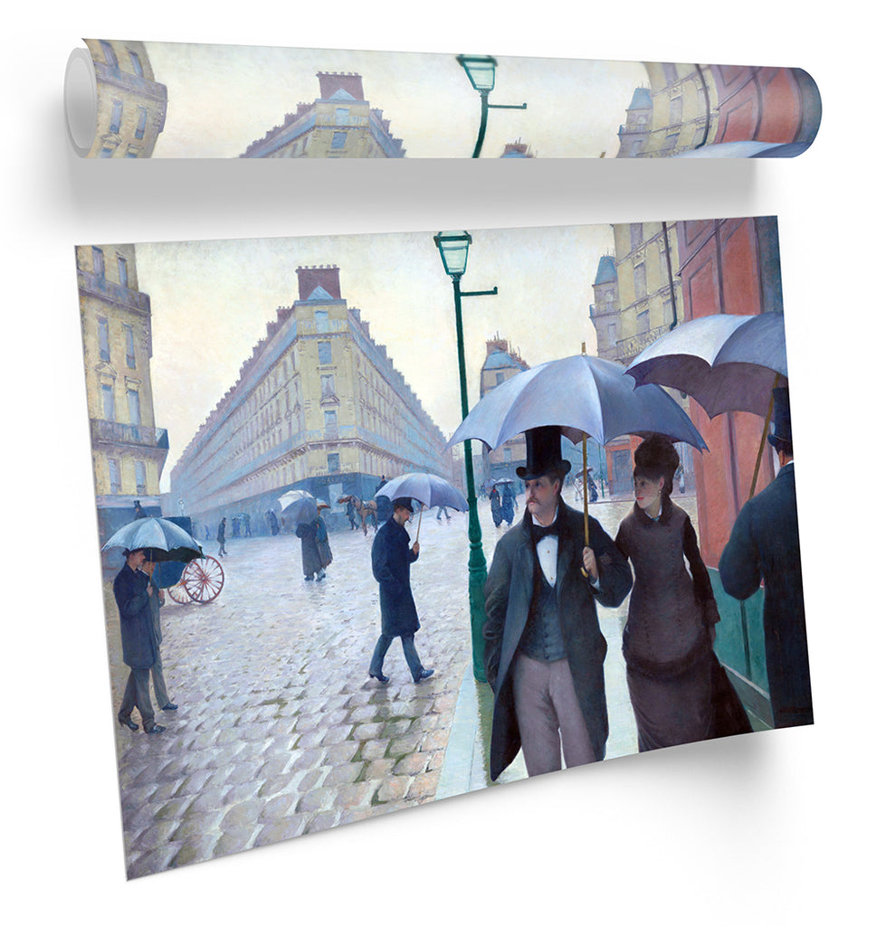 Gustave Caillebotte Paris Street Rainy Day Framed