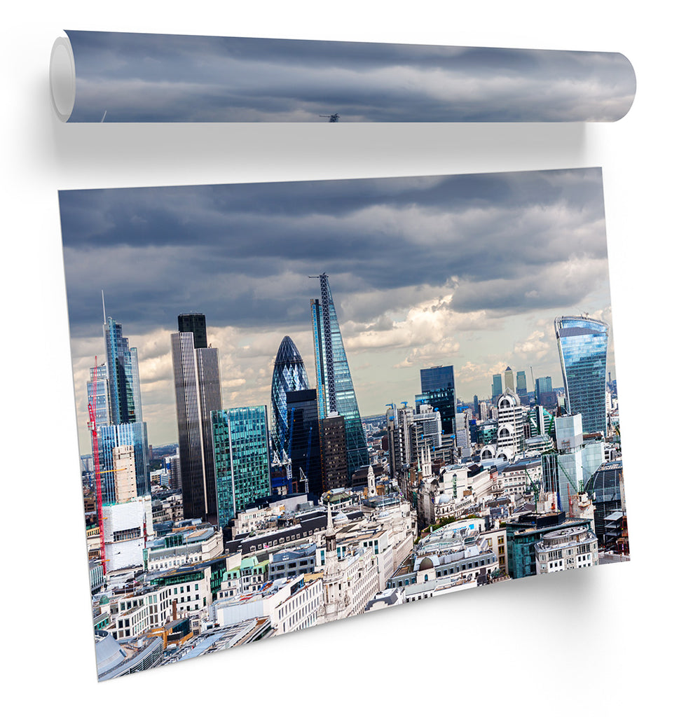 London Skyline Landmarks City Framed