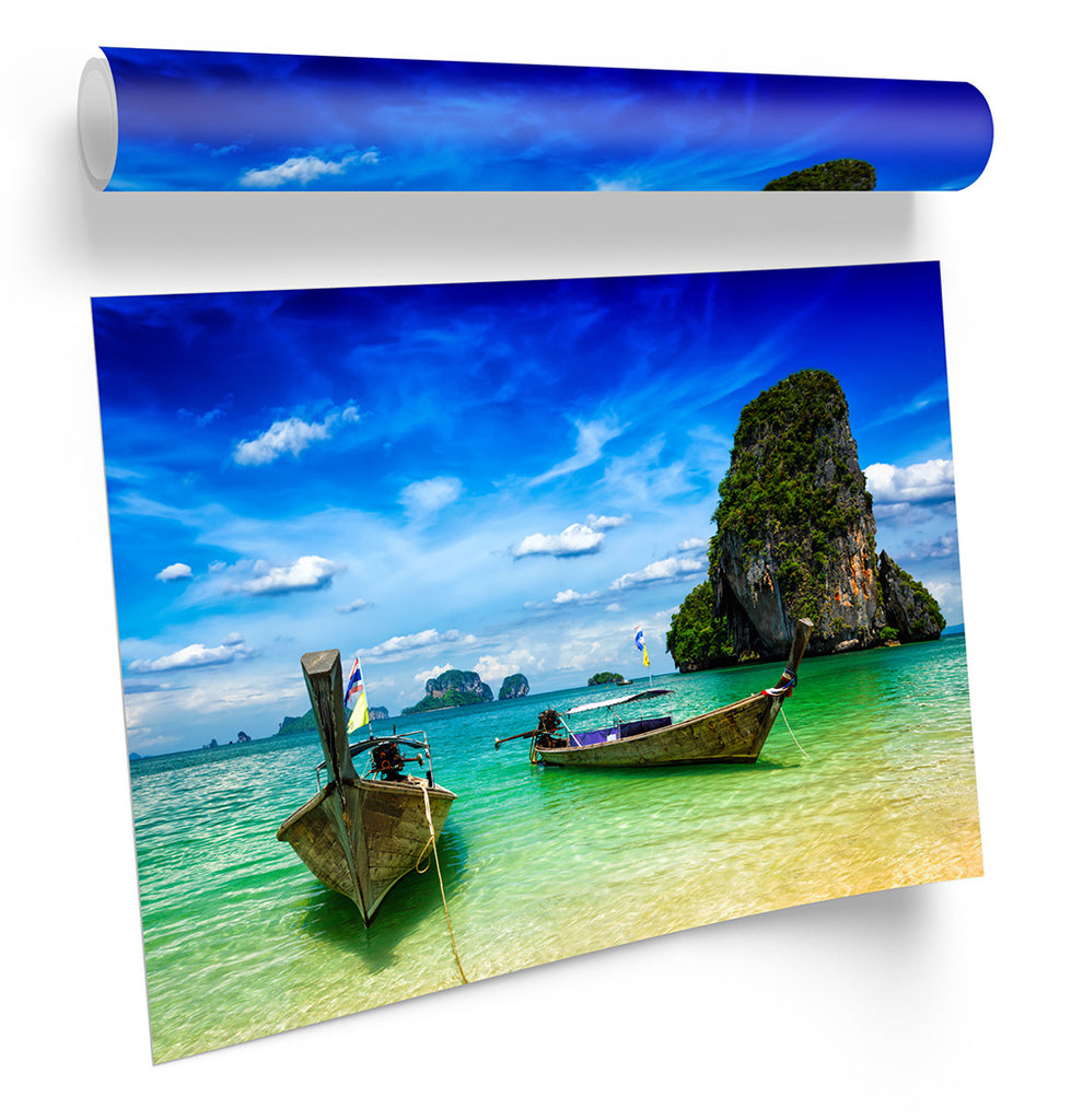 Thailand Beach Krabi Framed