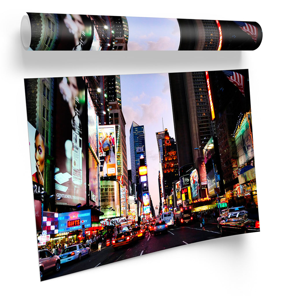 Times Square New York City Scene Framed