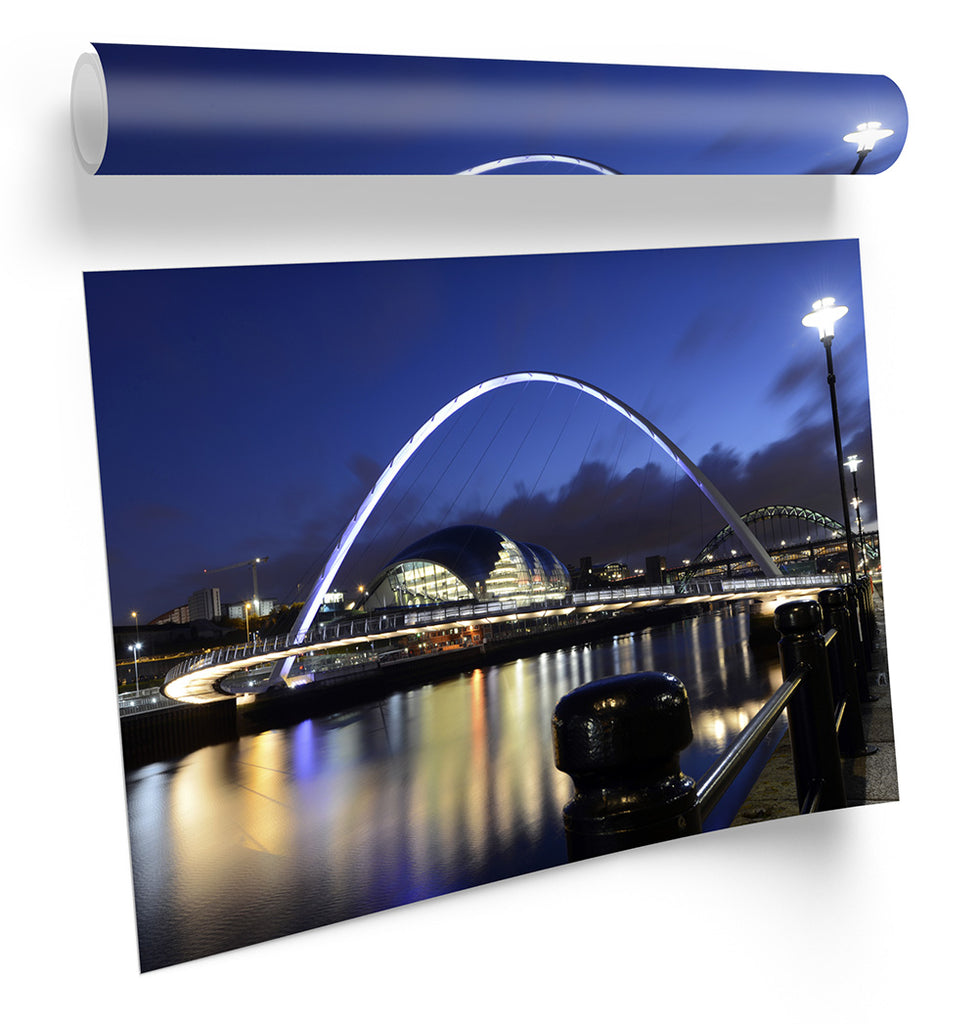 Newcastle Upon Tyne City Bridge Framed