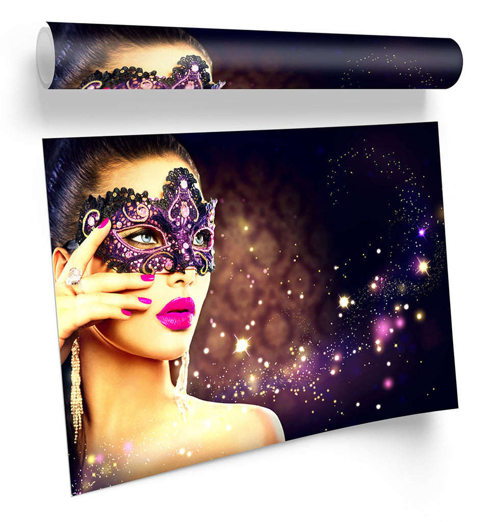 Majestic Beauty Salon Makeup Purple Framed