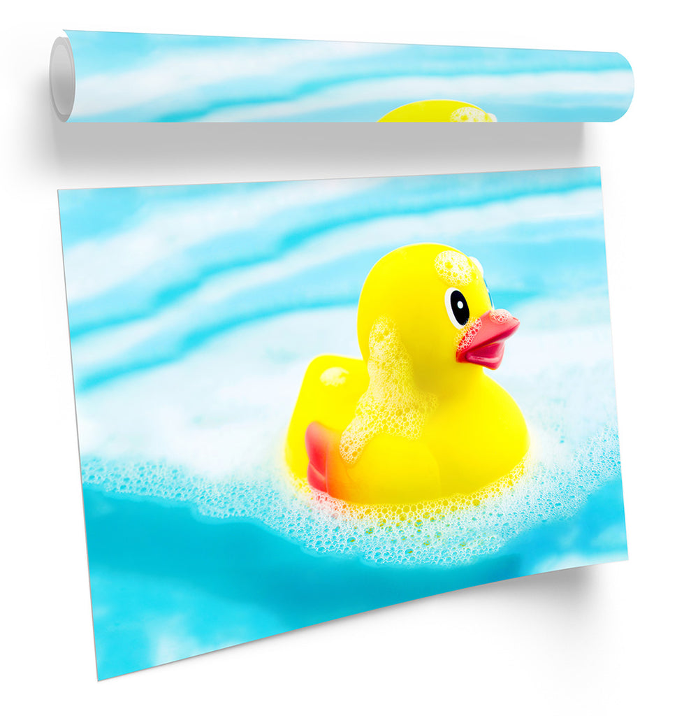 Bathroom Rubber Duck Framed